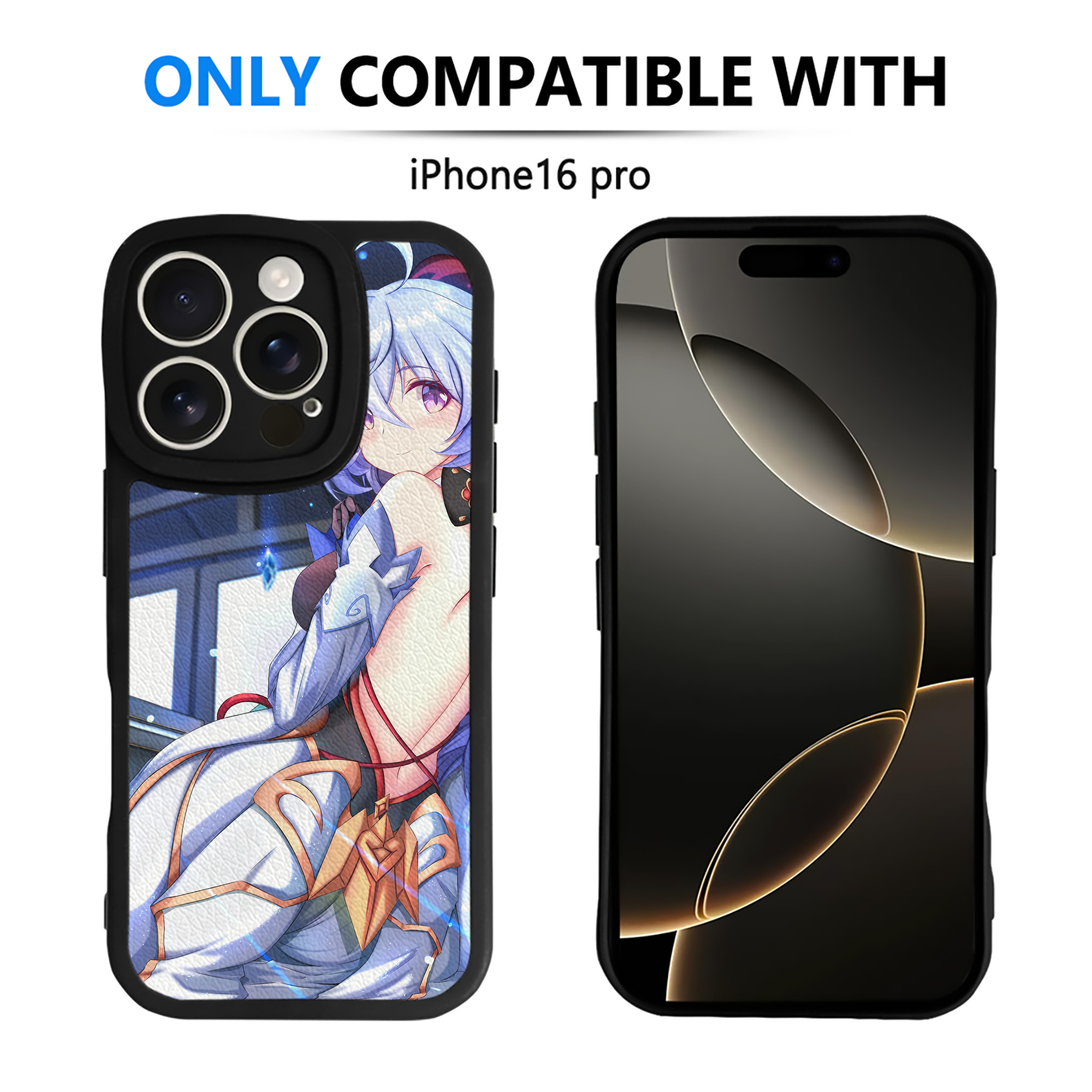 げんし神 genshin 【iPhone 16シリーズ対応】シリコンスマホケース（レザー調） 材質：シリコン